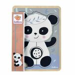 otroške puzzle iz lesa eichhorn panda 6 kosi