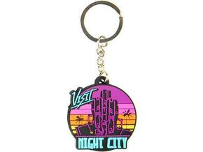 JINX Cyberpunk 2077 Visit Night City Pvc Obesek Za Ključe Multicolor
