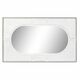 slomart stensko ogledalo dkd home decor bela mangov les rombi sodobna (154 x 4 x 94 cm)