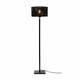 Črna stoječa svetilka z bambusovim senčnikom (višina 128 cm) Java – Good&amp;Mojo