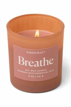 Paddywax dišeča sojina sveča Breathe 141 g - pisana. Dišeča sveča iz kolekcije Paddywax. Model izdelan iz stekla.