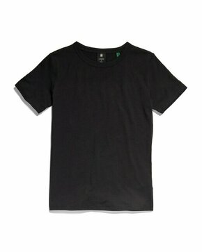 Bombažna kratka majica G-Star Raw črna barva - črna. Oprijeta kratka majica iz kolekcije G-Star Raw. Model izdelan iz tanke