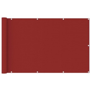 VidaXL Balkonsko platno rdeče 120x600 cm HDPE