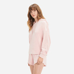 Bluza UGG ženska, - roza. Mikica s kapuco iz kolekcije UGG. Model izdelan iz tanke, elastične pletenine.