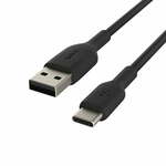 Belkin Boost Charge kabel, USB-A v USB-C, črn, 2 m