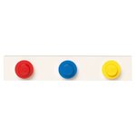 LEGO stenski obešalnik - rdeča, modra, rumena