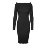 Vero Moda Ženska obleka VMWILLOW Slim Fit 10250951 Black (Velikost S)