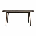 Temno rjava raztegljiva jedilna miza iz masivnega hrasta 105x170 cm Tyler – Rowico