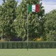 Vidaxl Zastava Italije in drog 6,23 m aluminij