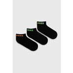 Otroške nogavice Skechers - črna. Otroške kratke nogavice iz kolekcije Skechers. Model izdelan iz elastičnega materiala. V kompletu so trije pari.