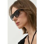 Sončna očala Tom Ford ženski, črna barva - črna. Sončna očala iz kolekcije Tom Ford. Model s toniranimi stekli in okvirji iz plastike. Ima filter UV 400.