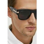 Sončna očala Gucci moška, črna barva, GG1517S - črna. Sončna očala iz kolekcije Gucci. Model z enobarvnimi stekli in okvirji iz plastike. Ima filter UV 400.