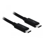 Delock Thunderbolt 3 (20 Gb/s) USB-C kabel, plug &amp; plug, pasivni, 1,0 m, 5 A,