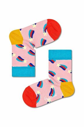 Otroške nogavice Happy Socks 3-pack - pisana. Otroške nogavice iz kolekcije Happy Socks. Model izdelan iz vzorčastega materiala. V kompletu so trije pari.