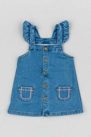 Jeans obleka za dojenčka zippy - modra. Obleka za dojenčke iz kolekcije zippy. Nabran model