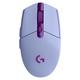 Logitech G305 Lightspeed Lilac gaming miška, optični, brezžičen, 12000 dpi, 400 IPS, 99g, 40G, 1ms, 1000Hz, vijolični