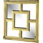 Artelore Kvadratno ogledalo KUBE zlato 100 x 4 cm