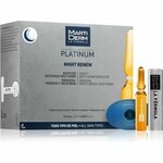 MartiDerm Platinum Night Renew eksfoliacijski piling serum v ampulah 10x2 ml