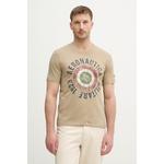 Aeronautica Militare Bombažna kratka majica Aeronautica Militare zelena TS2538UJ00727