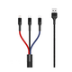 XO Kabel NB54 3v1 Lightning + USB-C + microUSB
