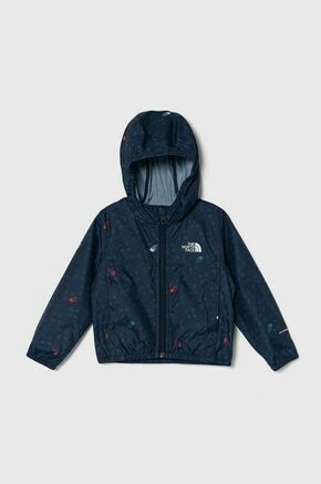 Otroška jakna The North Face NEVER STOP HOODED WINDWALL JACKET - modra. Otroška jakna iz kolekcije The North Face. Nepodložen model