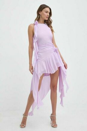Obleka Bardot IVANA vijolična barva
