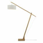 Talna svetilka s svetlo bež senčnikom in bambusovo strukturo Good&amp;Mojo Montblanc