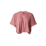 Kratka majica za jogo adidas Performance Studio roza barva - roza. Kratka majica za jogo iz kolekcije adidas Performance. Model izdelan iz materiala, ki odvaja vlago.