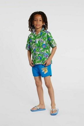 Otroške kopalne kratke hlače Kenzo Kids - modra. Otroški kopalne kratke hlače iz kolekcije Kenzo Kids. Model izdelan iz lahke tkanine.