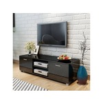 VIDAXL TV omarica visok sijaj črna 140x40,3x34,7 cm