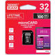 GoodRam spominska kartica microSD 32GB + SD adapter (500305)
