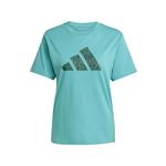 ADIDAS SPORTSWEAR Funkcionalna majica turkizna / temno zelena / črna 27121317