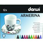 Darwi Cold Ceramic Paint Marker Set Mešajte 12 x 6 ml