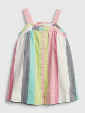 Gap Dojenčki Obleka stripe button dress 0-3M