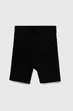 Otroške kratke hlače GAP črna barva - črna. Otroški kratke hlače iz kolekcije GAP. Model izdelan iz tanke