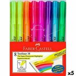 NEW Set Fluorescentnih Markerjev Faber-Castell Textliner 38 5 kosov