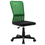 shumee Pisarniški stol črn in zelen 44x52x100 cm mrežasto blago