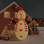 Greatstore Božični napihljiv snežak z LED diodami 630 cm