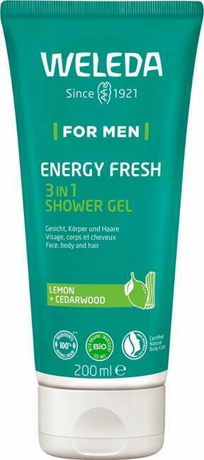 "Weleda ForMen Energy Fresh 3in1 Shower Gel - 200 ml"