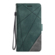 Preklopna torbica za Samsung Galaxy A15 4G/5G, WLGO-Lines, zelena