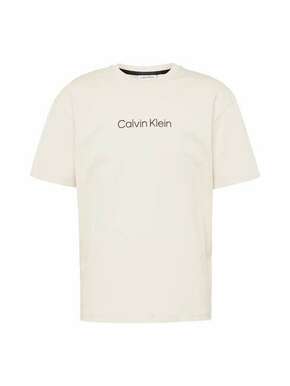 Bombažna kratka majica Calvin Klein bež barva - bež. Kratka majica iz kolekcije Calvin Klein