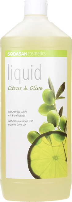 Sodasan Bio-tekoča mila iz rastlinskih olj - citrus in olive - 1 l