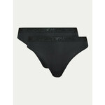Emporio Armani Underwear Set 2 parov tangic 163333 4R235 00020 Črna