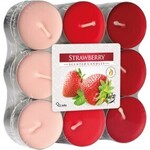 eoshop Čajna svečka JAGODA dišeča 18ks
