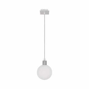 Viseča svetilka v srebrni barvi s steklenim senčnikom ø 12 cm Oden - Candellux Lighting
