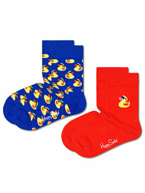 Happy Socks Set 2 parov otroških visokih nogavic KRDU02-0200 Pisana