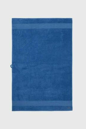 Brisača Lacoste L Lecroco Aérien 100 x 150 cm - modra. Brisača iz kolekcije Lacoste. Model izdelan iz bombažne tkanine dolomita.