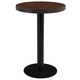 Greatstore Bistro miza temno rjava 60 cm mediapan
