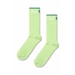 Nogavice Happy Socks Slinky zelena barva - zelena. Nogavice iz kolekcije Happy Socks. Model izdelan iz elastičnega, enobarvnega materiala.