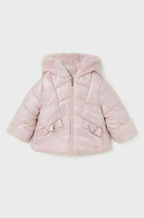 Obojestranska jakna za dojenčke Mayoral roza barva - roza. Jakna za dojenčka iz kolekcije Mayoral. Podložen model izdelan iz kombinacije različnih materialov. Izdelek s posebnim dizajnom